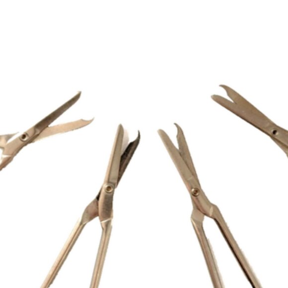 AntiqueVintage Shears Notch Blade & Straight Blade Embroidery Sewing Scissors 4 - Picture 6 of 7